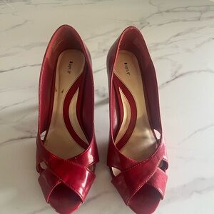 Apt. 9 Red Cross-Strap Heels